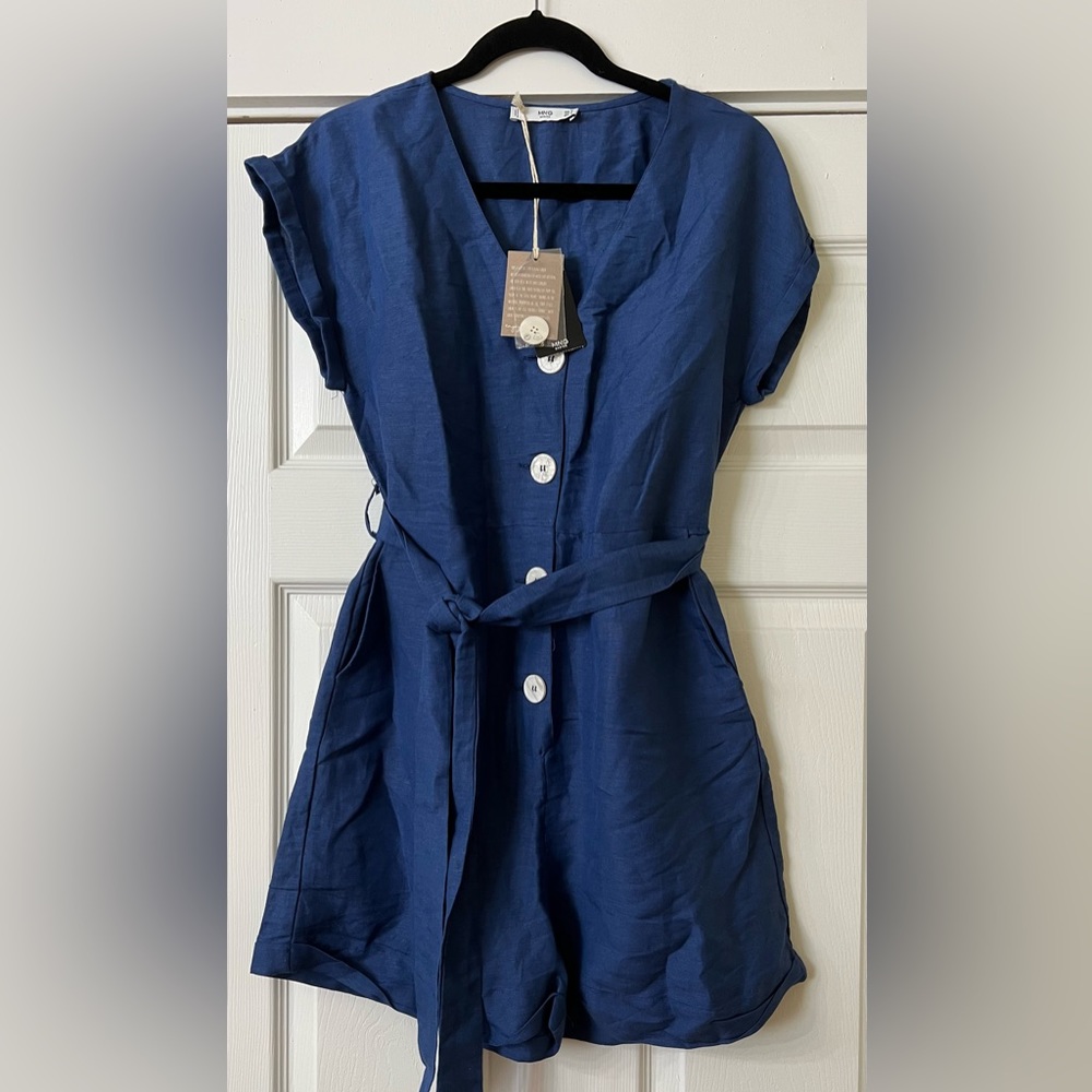 NWT Adorable Linen Blend jumpsuit